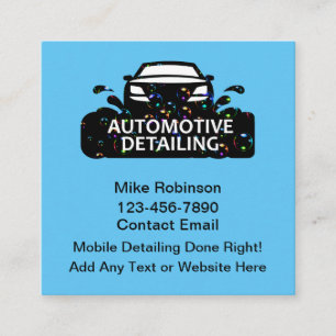 Cartes de visite uniques et cool pour le detailing