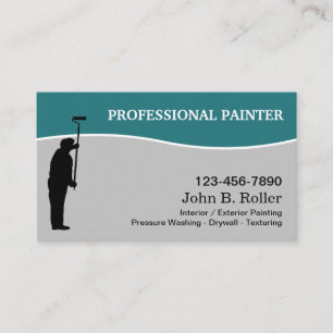 Cartes de visite uniques et modernes pour peintre