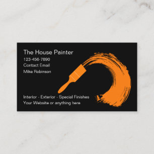 Cartes de visite uniques pour peintre en bâtiment