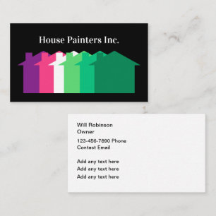 Cartes de visite uniques pour peintre en bâtiment