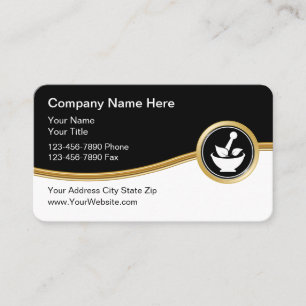 Cartes de visite uniques pour pharmacie élégante