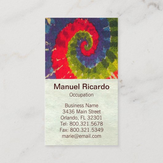 Cartes de visite UNISEXES de ~ psychédélique (Dos)