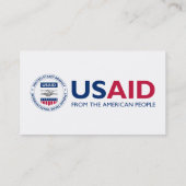 CARTES DE VISITE USAID (Dos)