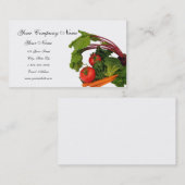 Cartes de visite végétaux mélangés (Devant / Derrière)