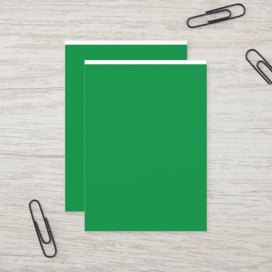 Cartes de Visite Vertes | Moderne Minimaliste Prof (Devant/Arrière en situation)