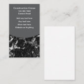 Cartes de visite verticales à l'aspect pierre cool (Devant / Derrière)