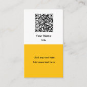 Cartes de visite verticales avec code QR promotion (Devant)