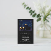 Cartes de visite verticales modernes pour service (Debout devant)
