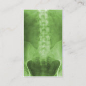 Cartes de visite verticaux de chiropractie d'art (Dos)