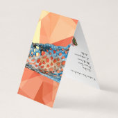 Cartes de visite verticaux géométriques profession (Dos)