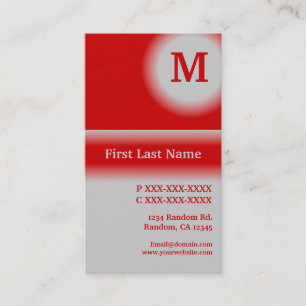 Cartes de visite verticaux gris rouge