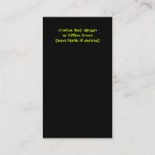 Cartes de visite verticaux lunatiques de (Dos)