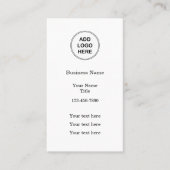 Cartes de visite verticaux Modèles du logo de l'en (Devant)