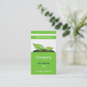 Cartes de visite verts (Debout devant)