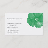 Cartes de visite verts (Dos)