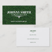 Cartes de visite verts (Devant / Derrière)