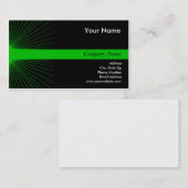 Cartes de visite verts au néon de Starburst (Devant / Derrière)
