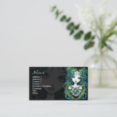 Cartes de visite verts d'ange de l'eau de "Kallan" (Debout devant)