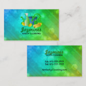 Cartes de visite verts de nettoyage (Devant / Derrière)