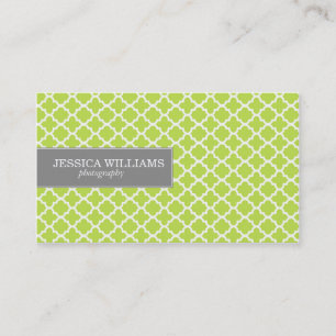 Cartes de visite verts de Quatrefoil