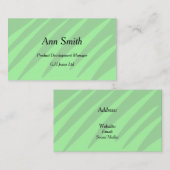 Cartes de visite verts mous de conception de (Devant / Derrière)