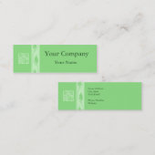 Cartes de visite verts professionnels de feuille (Devant / Derrière)