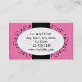 Cartes de visite verts roses de boulangerie de (Dos)