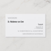 cartes de visite vétérinaire (Devant)
