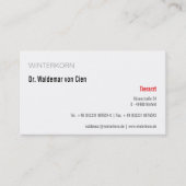 cartes de visite vétérinaire (Devant)
