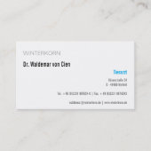 cartes de visite vétérinaire (Devant)