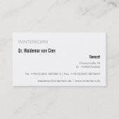 cartes de visite vétérinaire (Devant)