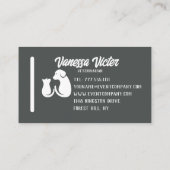 Cartes de visite vétérinaires (Dos)