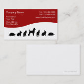 Cartes de visite vétérinaires (Devant / Derrière)