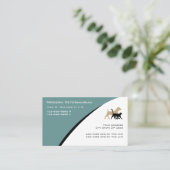 Cartes de visite vétérinaires modernes (Debout devant)