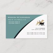 Cartes de visite vétérinaires modernes (Devant)
