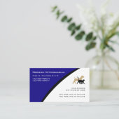 Cartes de visite vétérinaires modernes (Debout devant)