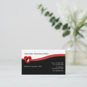 Cartes de visite vétérinaires pour soins aux anima (Debout devant)