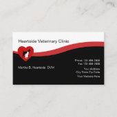 Cartes de visite vétérinaires pour soins aux anima (Devant)