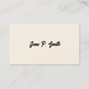 Cartes de visite victoriennes simples