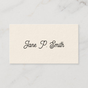 Cartes de visite victoriennes simples