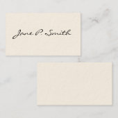 Cartes de visite victoriennes simples (Devant / Derrière)