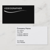Cartes de visite vidéo simples (Devant / Derrière)