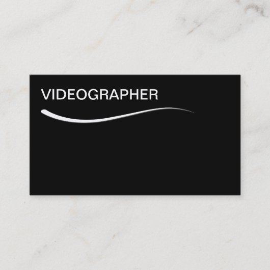 Cartes de visite vidéo simples (Devant)