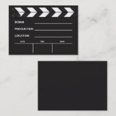 Cartes de visite vierges de bardeau de film (Devant / Derrière)