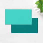 Cartes de visite vierges turquoise et sarcelle (Bureau)