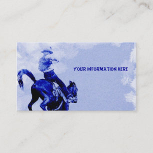 Cartes de visite vintage Bucking Bronco