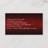 Cartes de visite vintage Lion Premium Attorney (Dos)