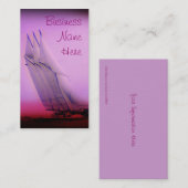 Cartes de visite vintage Racing Yacht (Devant / Derrière)