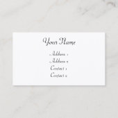 Cartes de visite vintages (Dos)