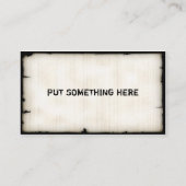 Cartes de visite vintages (Dos)